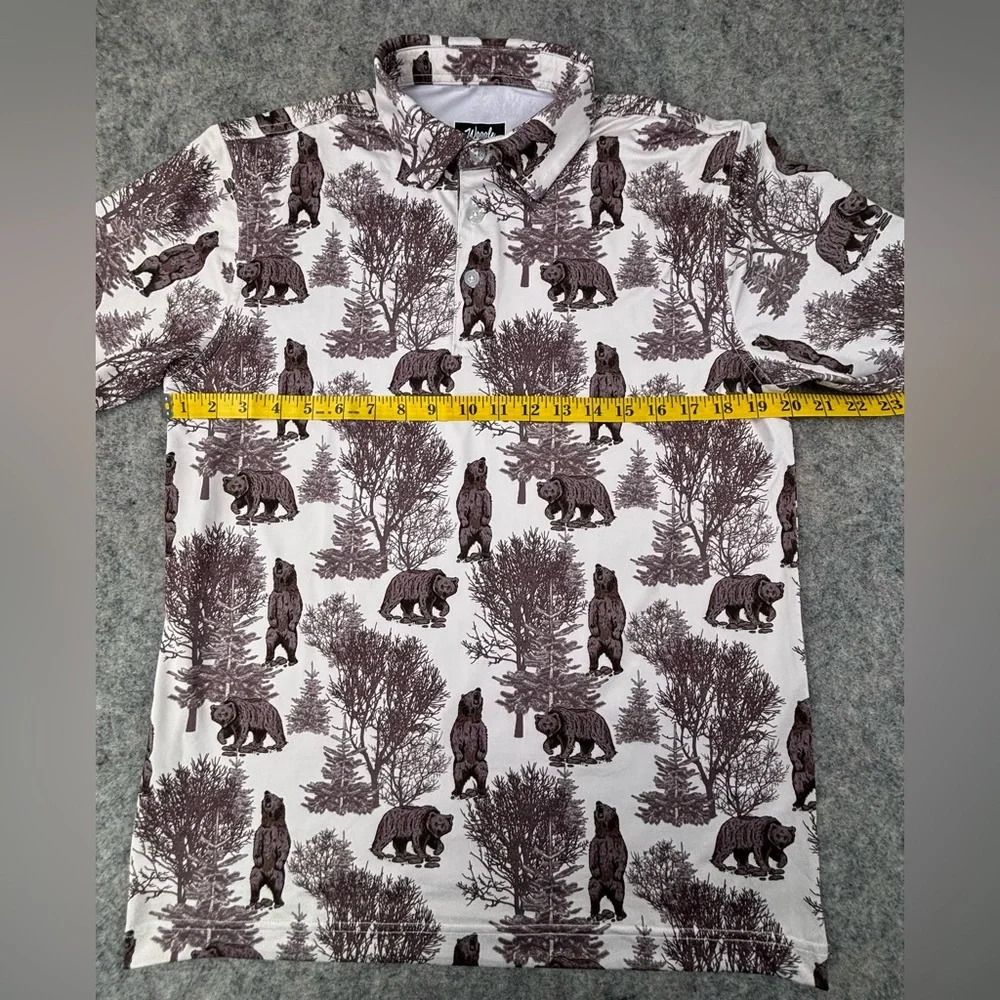 Waggle | Men's Grizz Polo |‎ Men’s Size Medium - Picture 7 of 8